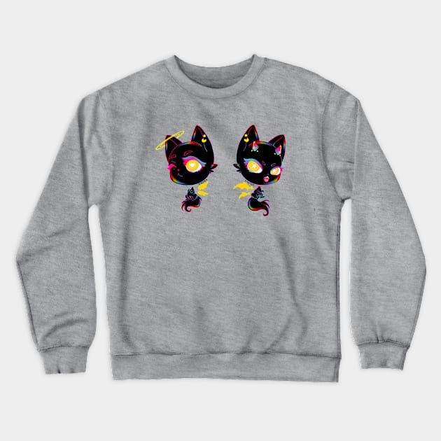 Witches Favorite Black Cats Crewneck Sweatshirt by 3lue5tar